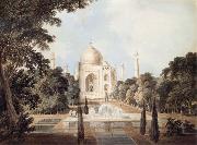 Thomas Daniell South View of the Taj Mahal at Agra oil painting on canvas
